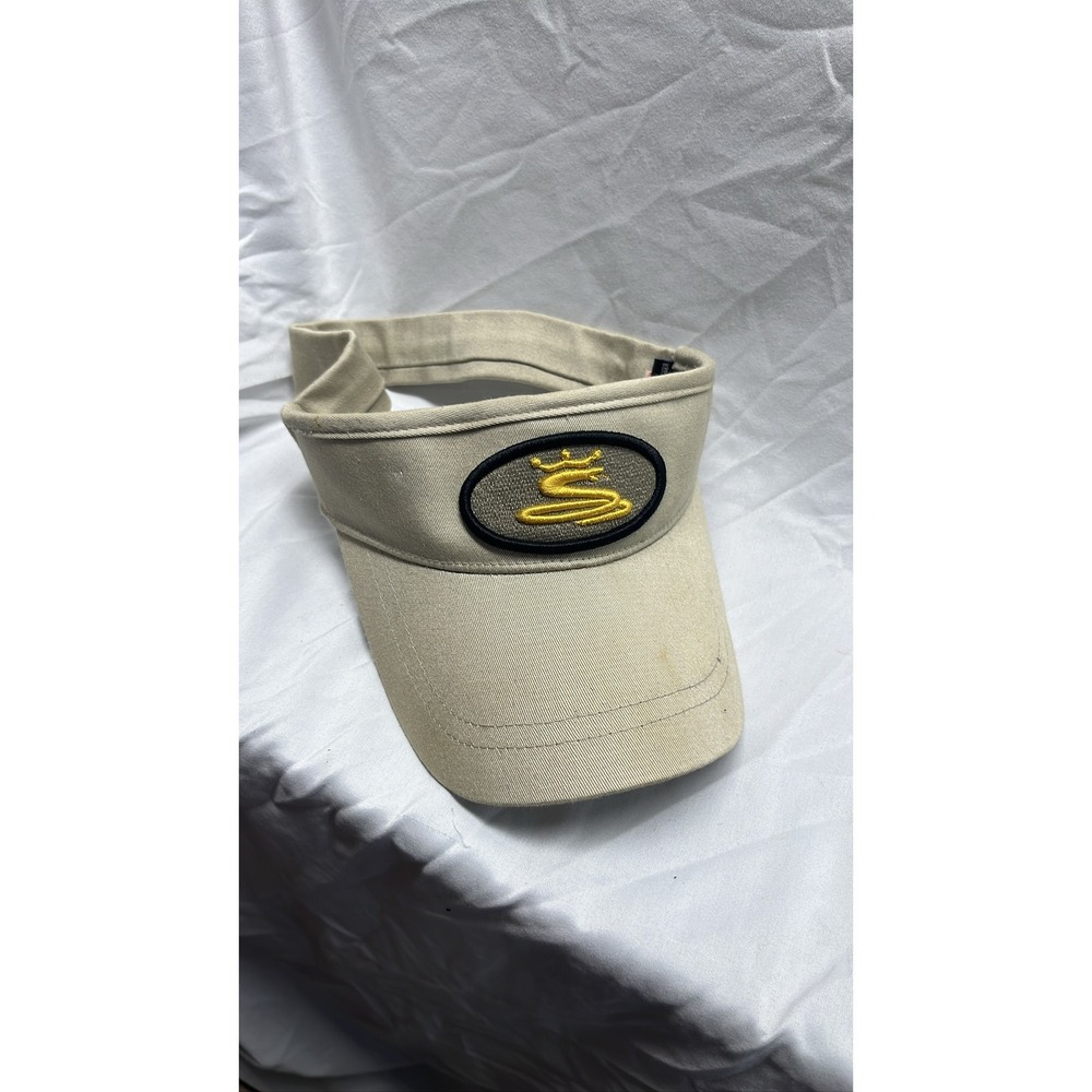 King Cobra Golf Sun Visor Hat Beige Cotton  Strapback